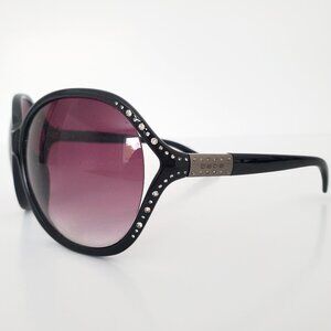 Women's BEBE Sunglasses Blingtastic Model BB7020 Black & Gun Metal *Case Incl.
